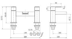 Complete Bathroom Suite L Shaped 1500mm LH Bath Basin Vanity Unit WC Shower Taps