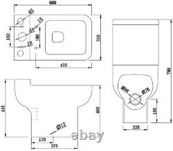 Complete Bathroom Suite L Shaped LH Bath Toilet Basin Taps Vanity Unit Shower