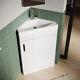 Corner 560mm Bathroom Vanity Unit White Matt Gloss Sink Basin Wc Storage Cabinet