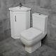 Corner Vanity Basin Sink Unit + Rak Series 600 Compact Toilet Cloakroom Ensuite