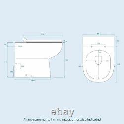 Debra Bathroom Grey L-Shape LH Basin Vanity Unit BTW WC Toilet 1100mm