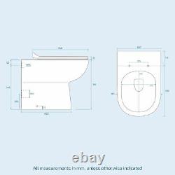 Debra Bathroom Light Grey L-Shape LH Basin Vanity Unit BTW WC Toilet 1100mm
