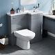 Debra Light Grey L-shape Rh Small 900mm Vanity Unit Toilet Furniture Flat Pack