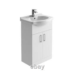 Denver Bathroom Vanity Unit 550mm Sink Basin Cloakroom Furniture Storage Cabinet