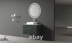 Designer Bathroom Cabinet Vanity Unit 900mm And Basin Green Pre Assembled