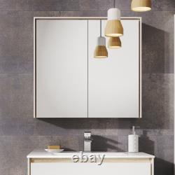 Designer Bathroom Vanity Unit Wall Hung Resin Basin White Grey Oak 500 600 800