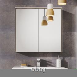 Designer Bathroom Vanity Unit Wall Hung Resin Basin White Grey Oak 500 600 800