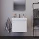 Duravit No. 1 590mm Wall-mounted Vanity Unit With Drawer Matt White