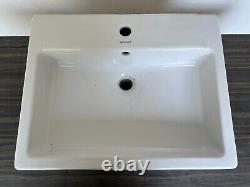 Duravit White Sink with Stone Top & Vanity Unit