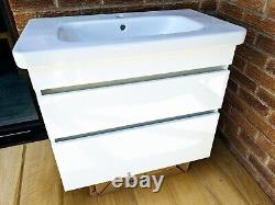 Duravit bathroom Vanity unit wall-mounted DS6481 and Washbasin 232080