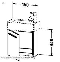 Duravit cloakroom vanity unit and basin 500x250mm Ex Display