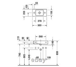 Duravit cloakroom vanity unit and basin 500x250mm Ex Display