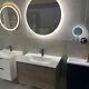 Ex Display Wall Hung Wood Vanity Unit & Ceramic Basin With Tap