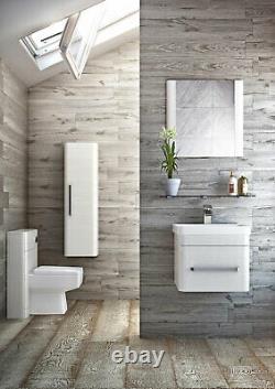 Eairy Wall Mounted Bathroom Vanity Unit White Ceramic Basin 500mm