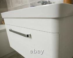 Eairy Wall Mounted Bathroom Vanity Unit White Ceramic Basin 500mm