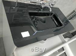 Eaton White Bathroom Wall Hung Vanity Unit Anthracite Glass Sink Basin 90cm