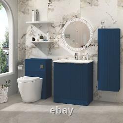 Evora 600/700/800mm Floor Standing Bathroom Vanity Unit Basin 2 Door Multicolour