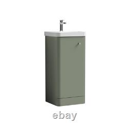 Floor Standing 1 Door Vanity Unit with Ceramic Basin 400mm