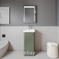 Floor Standing 1 Door Vanity Unit with Ceramic Basin 400mm