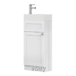 Floor Standing 400mm Vanity Unit with 1 Tap Hole Basin-Cloakroom Vanity Unit