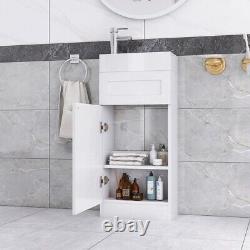 Floor Standing 400mm Vanity Unit with 1 Tap Hole Basin-Cloakroom Vanity Unit