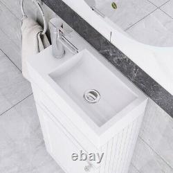 Floor Standing 400mm Vanity Unit with 1 Tap Hole Basin-Cloakroom Vanity Unit