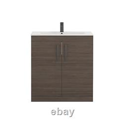 Floor Standing Bathroom Sink Vanity Unit Furniture Cabinet 2 Door 500/600/800mm