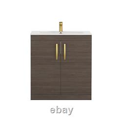 Floor Standing Bathroom Sink Vanity Unit Furniture Cabinet 2 Door 500/600/800mm