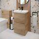 Floor Standing Bathroom Vanity Unit & Basin Sink Storage Furniture Cabinet 500mm