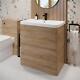 Floor Standing Bathroom Vanity Unit & Basin Sink Storage Furniture Cabinet 800mm
