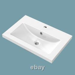Floor Standing Bathroom Vanity Unit with Two Doors White or Grey 500mm / 600mm
