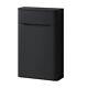 Floor Standing Black Bathroom Sink Vanity Unit Furniture Cabinet 2 Drawer 600mm