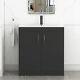 Floor Standing Vanity Unit Bathroom Sink Storage Cabinet 2 Door 500/600/800mm