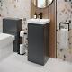 Floorstanding Bathroom Vanity Unit Basin Sink Storage Furniture Cabinet 400 Grey