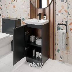Floorstanding Bathroom Vanity Unit Basin Sink Storage Furniture Cabinet 400 Grey
