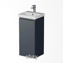 Floorstanding Bathroom Vanity Unit Basin Sink Storage Furniture Cabinet 400 Grey