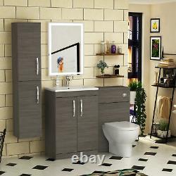 Freestanding Bathroom Sink Vanity Unit Furniture Cabinet 2 Door 500/600/800mm