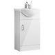 Freestanding Vanity Unit Basin Sink Bathroom Storage Cabinet Gloss White