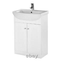 Gloss White Ikoma 650MM Vanity Unit and Basin Bathroom Furniture