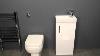 Gloss White Vanity Unit U0026 Short Projection Toilet For Small Bathrooms