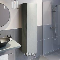 Grey Bathroom Furniture Vanity Unit Basin Sink Storage Tall Cabinet Soft Close