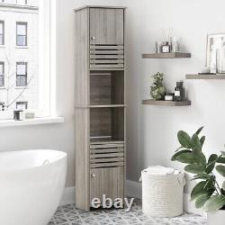 Grey Bathroom Under Sink Cabinet Basin Storage Cupboard Vanity Unit Furniture