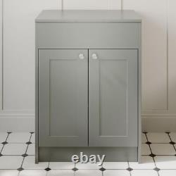 Grey Traditional Freestanding Vanity Unit without Basin 600mm Traditional Bath