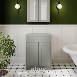 Grey Traditional Freestanding Vanity Unit without Basin 600mm Traditional Bath