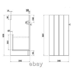 Grey Traditional Freestanding Vanity Unit without Basin 600mm Traditional Bath