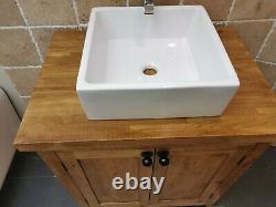 Handmade Rustic Bathroom Vanity Unit Bespoke Freestanding IMMEDIATE DELIVERY