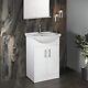 Home Treats 450 Vanity Unit Furniture, Ceramic Wash Basin Sink, Storage Cabinet