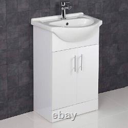 Home Treats 450 Vanity Unit Furniture, Ceramic Wash Basin Sink, Storage Cabinet