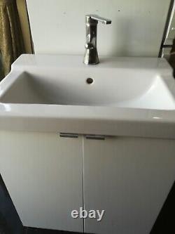 IKEA bathroom contemporary vanity unit with sink used plus mono tap inckud