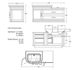 Imperial Bathrooms Wall Hung Vanity Unit with Basin